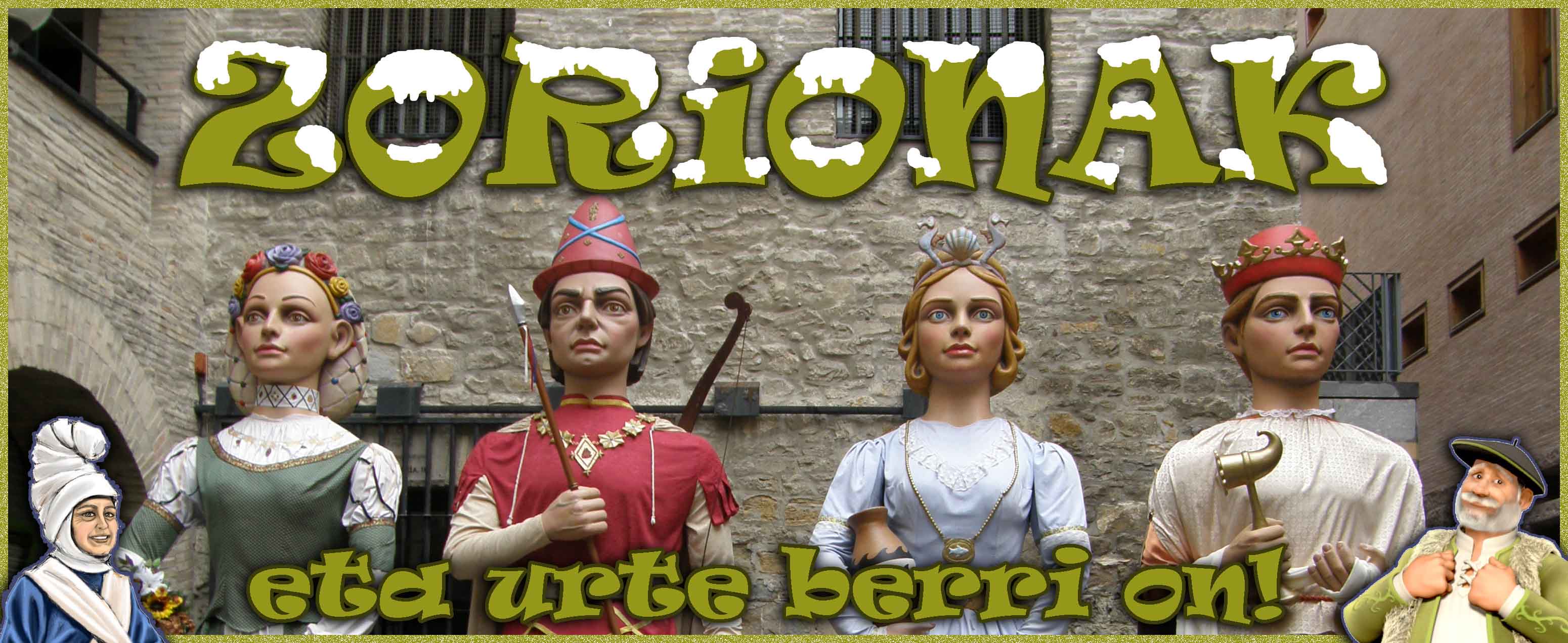 zorionak eta urte berri on olentzero maridomingi eguberriak navidades feliz a&ntilde;o